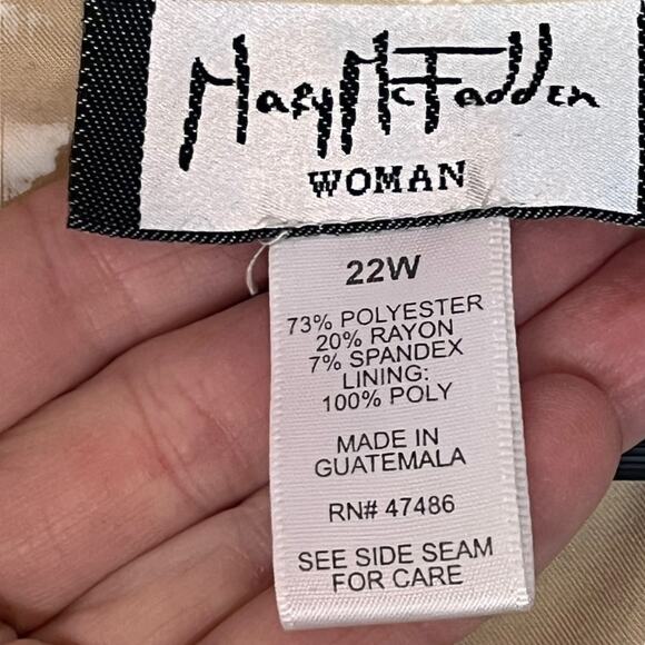 Mary McFadden Safari Trench Coat Womens 22W Khaki Tan Belted Luxury Plus Size - Picture 5 of 10